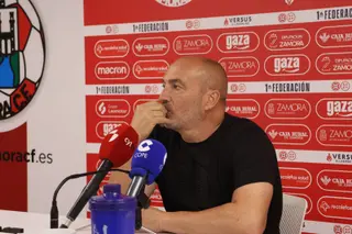 Juan Sabas, en rueda de prensa