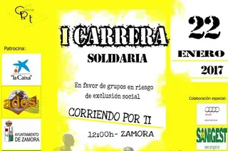 Abierto el plazo de inscripción para la carrera solidaria 'Corriendo por ti'