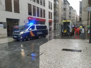 Caída de una mujer este martes en Santa Clara (1)