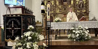 Imagen de archivo de una misa mensual de Jesús en Tercera Caída 