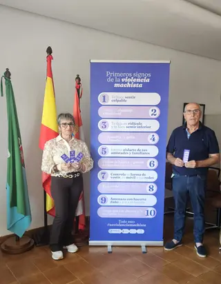 Campaña contra la violencia machista en el Ayuntamiento de Coreses
