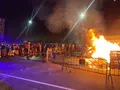 Hoguera de San Juan en Zamora el pasado 2025