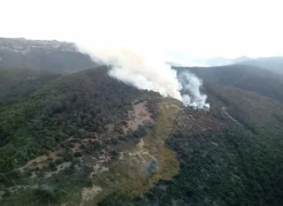 Imagen de archivo de un incendio forestal. JCYL Archivo