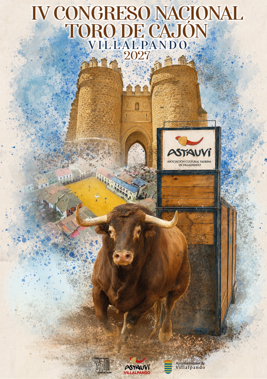 Cartel del evento, organizado por ASTAUVI y el Ayuntamiento de Villalpando