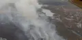 Imagen aérea del incendio 