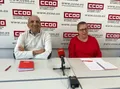 Teo Movilla y Nieves García en la rueda de prensa de este jueves