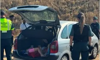 Imagen de la intervención de la Guardia Civil