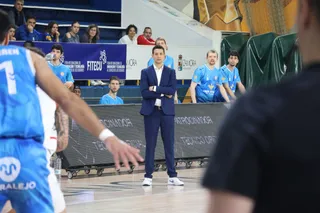 Saulo Hernández durante un partido en el Ángel Nieto | Alejandro Sardón