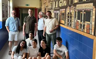 El Instituto de Educación Secundaria Cardenal Pardo Tavera de Toro ha acogido la presentación del mural “Entramados Toresanos”