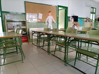 Archivo Un aula de un colegio. EUROPA PRESS