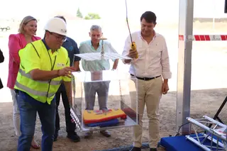 Colocación de la primera piedra del nuevo Centro Multiservicios para Mayores de Zamora.