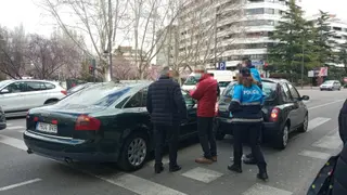 Un instante del accidente Foto M.H
