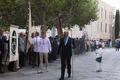 Pablo Alonso, presidente de la Cofradía de la Esperanza en la procesión extraordinaria.