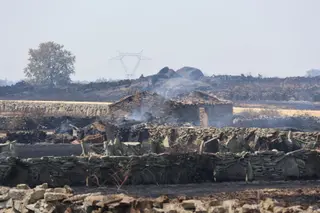      El Incendio De Fermoselle Tras El Paso Del Fuego. Foto Alejandro Sardón