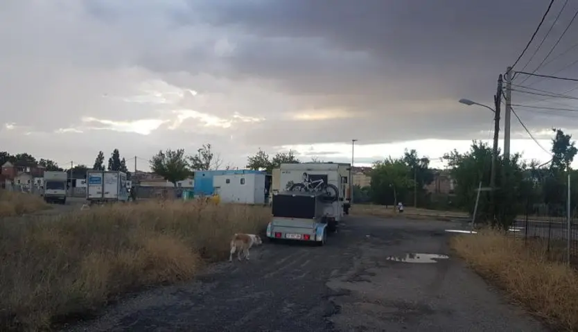 Imagen de los vehículos en Zamora capital