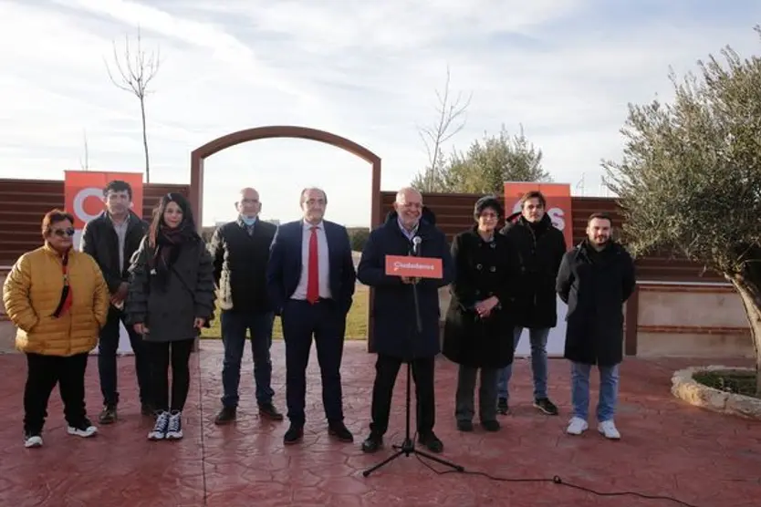 Francisco Igea durante la presentaciónd e la candidatura de Ciudadanos en Zamora