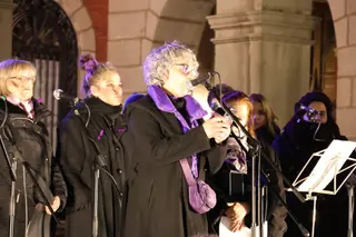 La asociación Coordinadora Feminista de Zamora fue la organizadora de la concentración | Alejandro Sardón