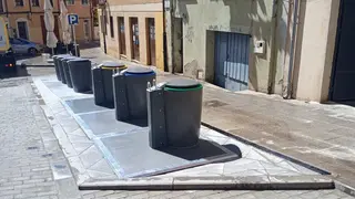 Contenedores soterrados de la cuesta del Piñedo