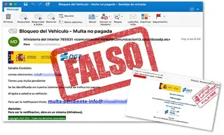 Multa falsa