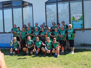 Deportistas del Club Actividades Náuticas en el pasado Campeonato de España, que se celebró en Lugo