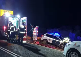 Accidente ocurrido en la N-631. Archivo
