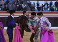 Alberto Durán tras una cogida. Archivo