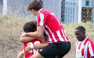 Los jugadores del Zamora CF B celebrando uno de los goles en Ponferrada | @canterazcf