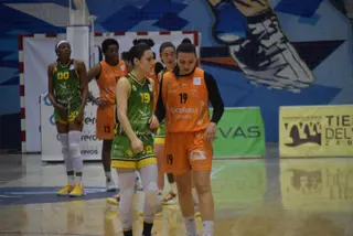 Alejandra Sánchez en el pasado encuentro del CD Zamarat ante Al-Qázeres.