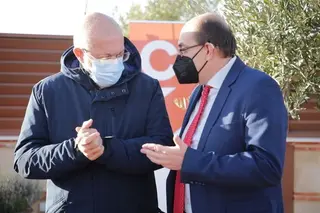 Francisco Igea con el candidato de Ciudadanos por Zamora Alfonso Martín