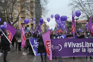 Manifestación de UGT y CCOO por el 8M