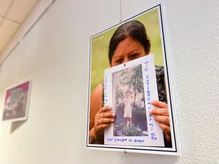 La exposición “Voces del silencio" en Valdescorriel.