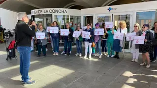 Sexta concentración de TCAES en la rampa del Virgen de la Concha