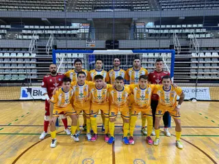 El Caja Rural Atlético Benavente FS, justo antes del encuentro