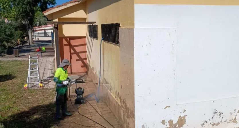 Imagen De Adecuaci&oacute;n Del Exterior De Los Vestuarios De Los Pelambres