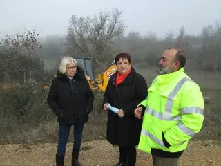 01 PSOE Zamora. 17 12 21 Visita excavaciones fosas comunes franquismo El Cubo del Vino