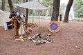 Recreación histórica en el bosque de Valorio. Archivo