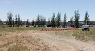 Trabajos del nuevo parque de bomberos de Zamora. Foto: perfil de Facebook de Francisco Guarido. Archivo