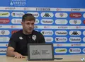 Un instante de Ferrán Costa, entrenador del CE Sabadell en la rueda de prensa Canal Oficial CE SABADELL FC