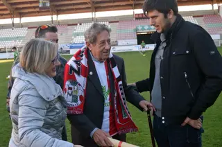 Avelino Andrés en un homenaje en el Ruta