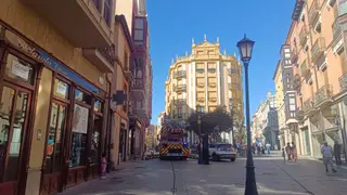 Bomberos de Zamora y Policía Local en Plaza Sagasta