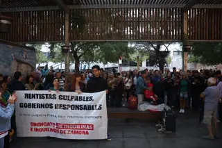 Manifestación por los precios de los alquileres y contra los desahucios en Zamora