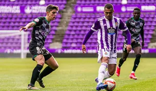 Un jugador del Valladolid Promesas en un duelo anterior FOTO RVCANTERA