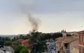 Imagen del incendio desde la calle Obispo Nieto