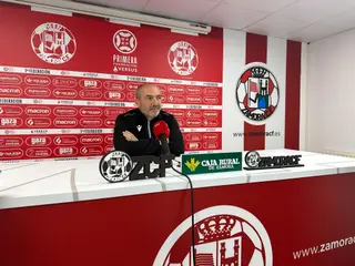 Juan Sabas en rueda de prensa.Archivo