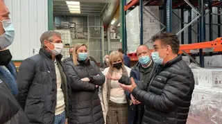 Visita a una industria en Camarzana de Tera. Archivo