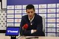 Saulo Hernández en rueda de prensa tras el partido