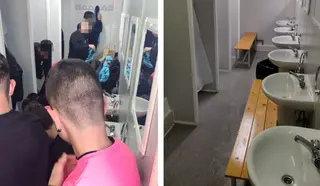Minivestuarios en Valorio donde deben entrar 16 jugadores