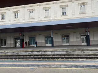 Vías de la estación de tren de Zamora.