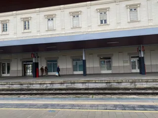 Vías de la estación de tren de Zamora.