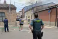 Imagen del operativo desplegado en Moraleja el pasado martes 